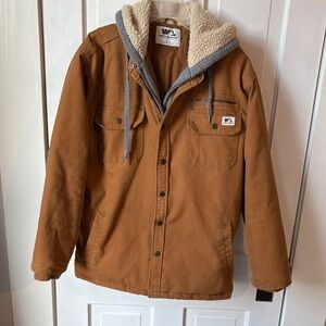 Wells Lamont Brown Jacket with Cream Sherpa Lining